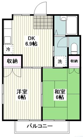 プライム湘南Ｂ棟(プライムショウナンビートウ)の物件間取画像